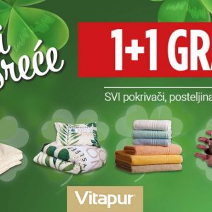 Dani sreće u Vitapuru: 1+1 GRATIS svi pokrivači, posteljina, tave i ručnici 🍀